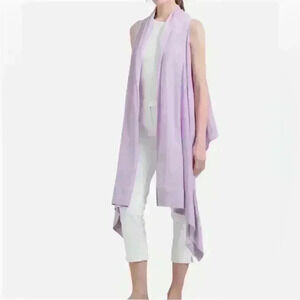 NWT Donna Karan DKNY
Open Sweater Vest 100% linen multiway
infinity wrap Sz XS/S